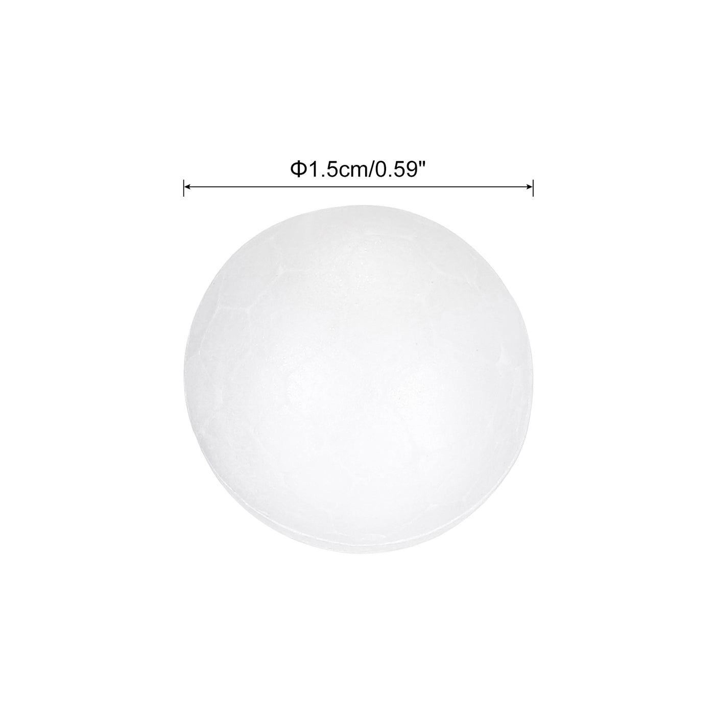 Harfington Foam Balls Round 0.59 Inch Polystyrene Spheres Balls for Party Decoration 75Pcs