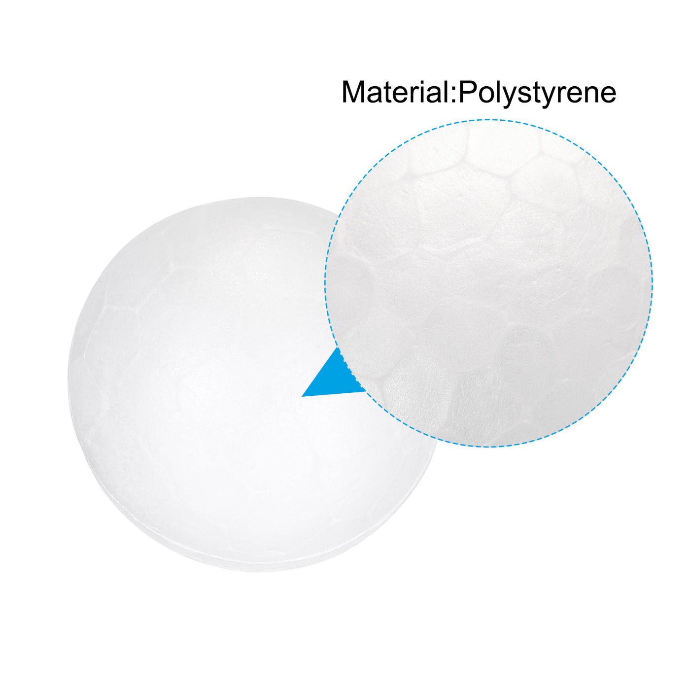 Harfington Foam Balls Round 0.59Inch Polystyrene Spheres Balls for Party Decoration 150Pcs