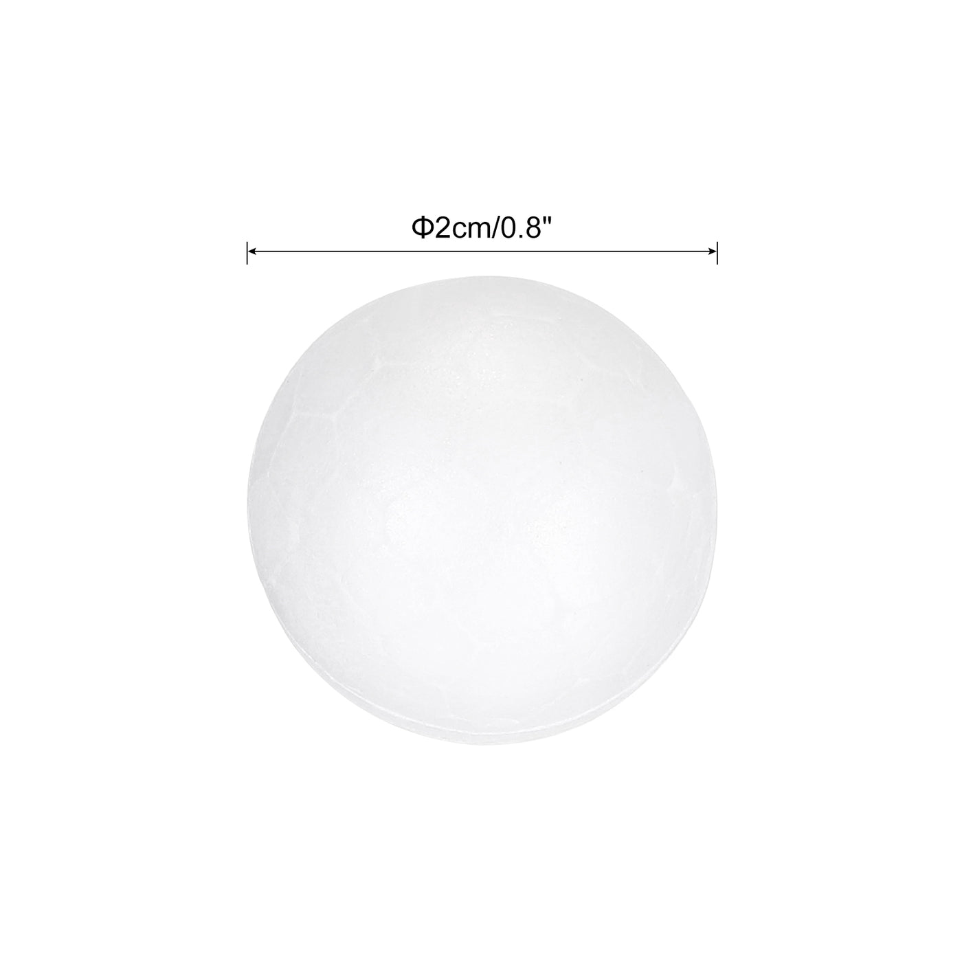 Harfington Foam Balls Round 0.8 Inch Polystyrene Spheres Balls for Party Decoration 75Pcs