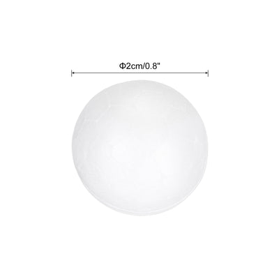 Harfington Foam Balls Round 0.8 Inch Polystyrene Spheres Balls for Party Decoration 75Pcs