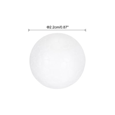 Harfington Foam Balls Round 0.87 Inch Polystyrene Spheres Balls for Party Decoration 75Pcs