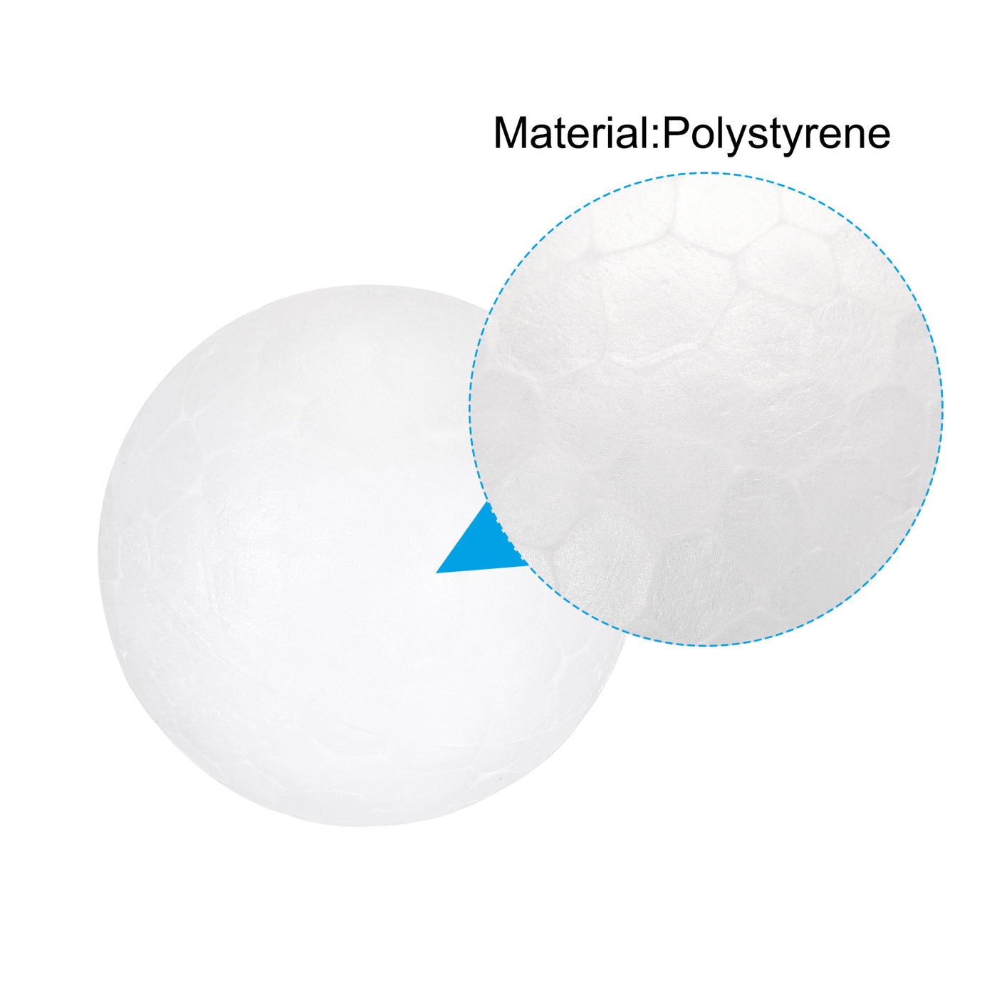 Harfington Foam Balls Round 0.87 Inch Polystyrene Spheres Balls for Party Decoration 75Pcs