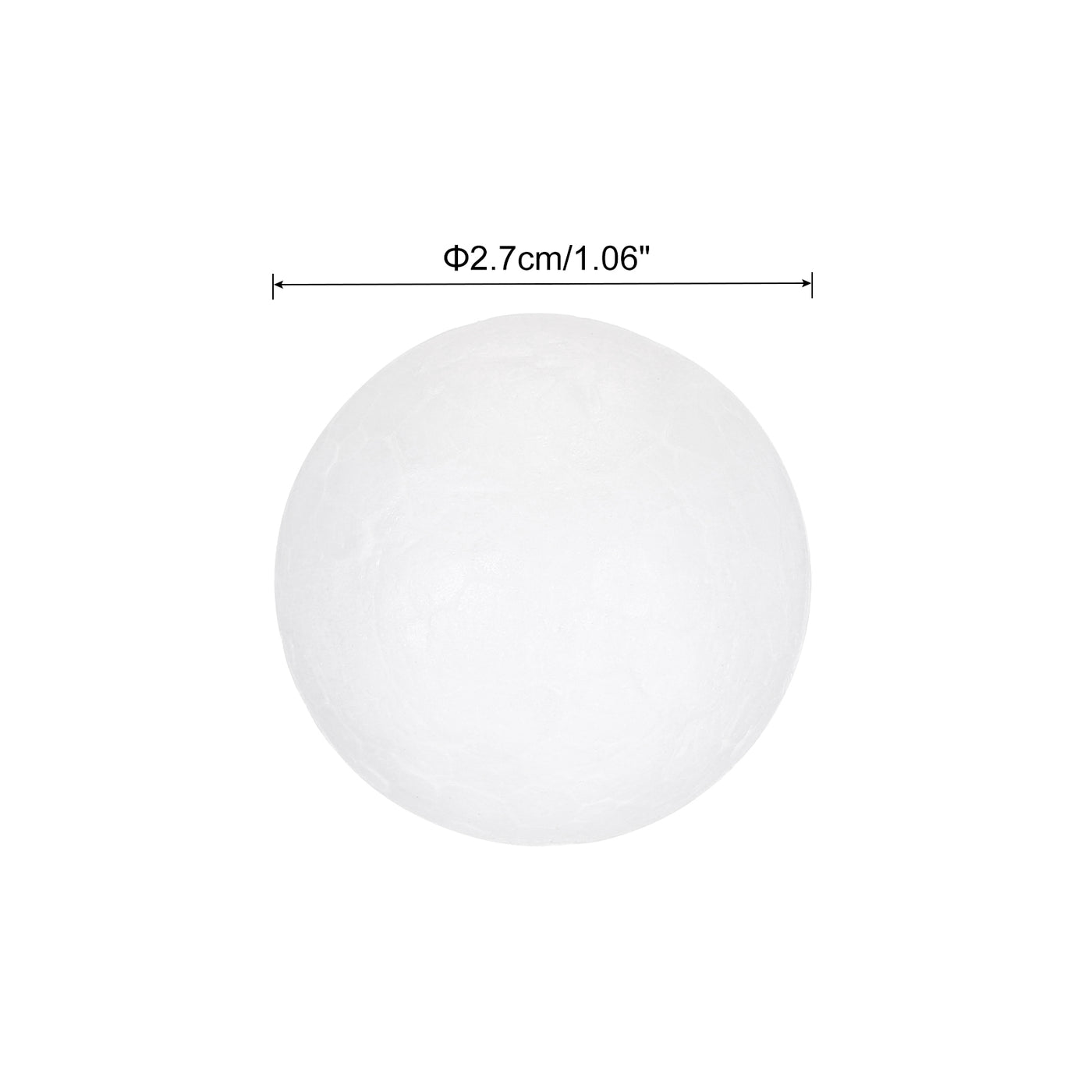 Harfington Foam Balls Round 1.06 Inch Polystyrene Spheres Balls for Party Decoration 60Pcs