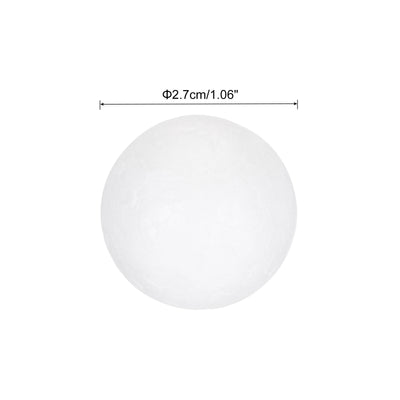 Harfington Foam Balls Round 1.06 Inch Polystyrene Spheres Balls for Party Decoration 60Pcs