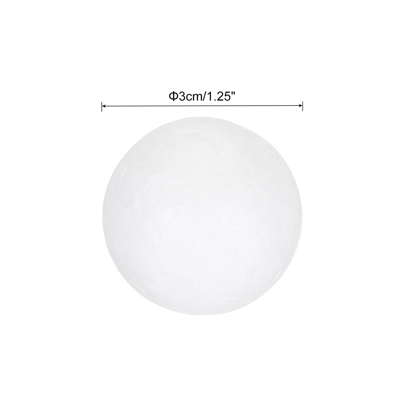 Harfington Foam Balls Round 1.25 Inch Polystyrene Spheres Balls for Party Decoration 30Pcs