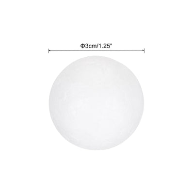 Harfington Foam Balls Round 1.25 Inch Polystyrene Spheres Balls for Party Decoration 30Pcs