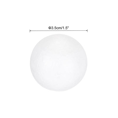 Harfington Foam Balls Round 1.5 Inch Polystyrene Spheres Balls for Party Decoration 30Pcs