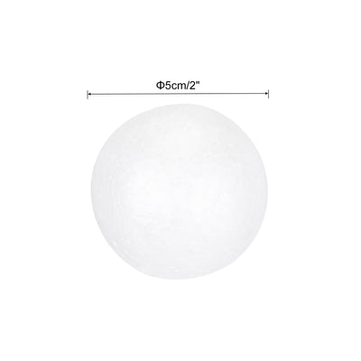 Harfington Foam Balls Round 2 Inch Polystyrene Spheres Balls for Party Decoration 15Pcs