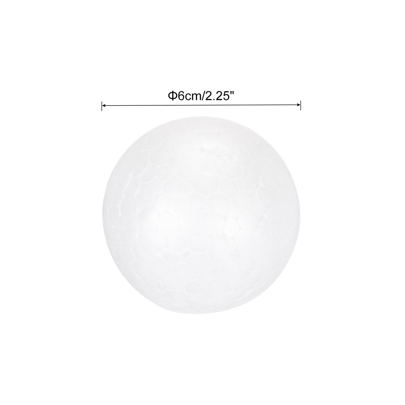 Harfington Foam Balls Round 2.25 Inch Polystyrene Spheres Balls for Party Decoration 10Pcs