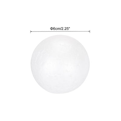 Harfington Foam Balls Round 2.25 Inch Polystyrene Spheres Balls for Party Decoration 10Pcs