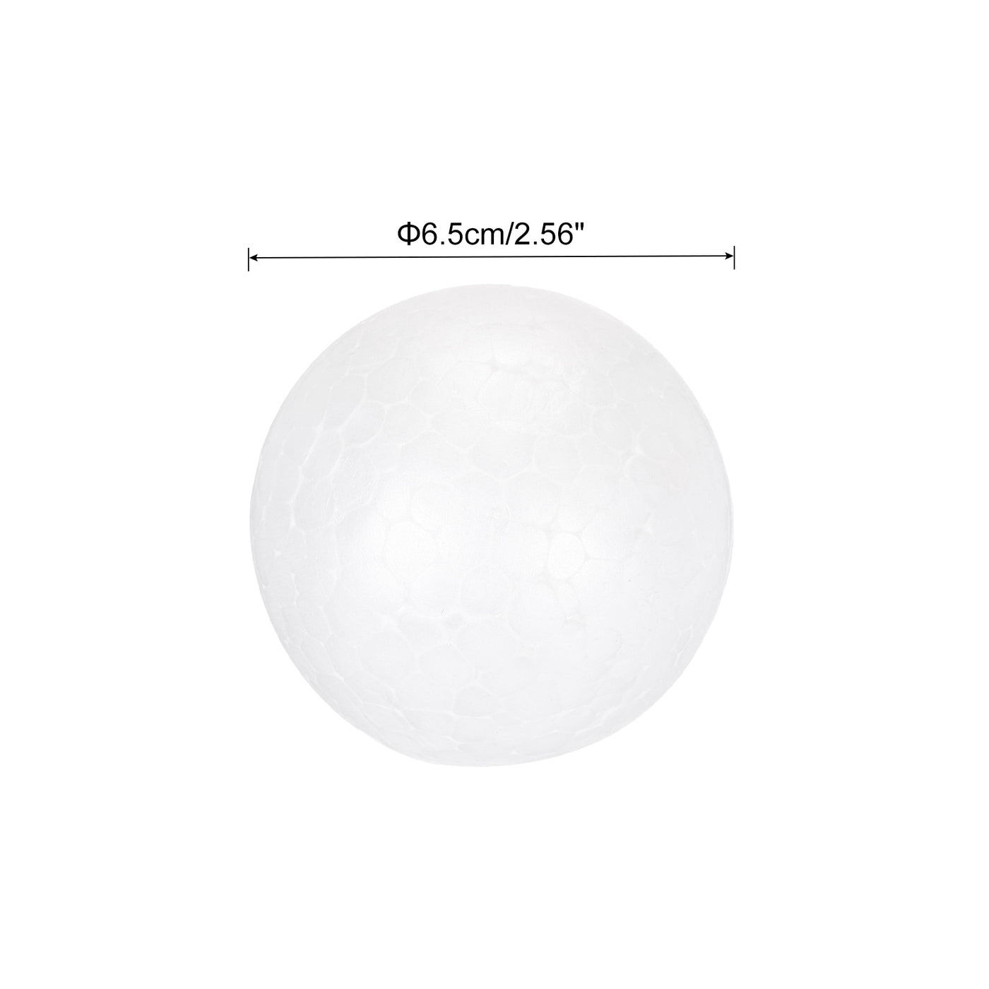 Harfington Foam Balls Round 2.56 Inch Polystyrene Spheres Balls for Party Decoration 5Pcs