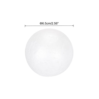 Harfington Foam Balls Round 2.56 Inch Polystyrene Spheres Balls for Party Decoration 5Pcs