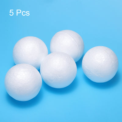 Harfington Foam Balls Round 2.56 Inch Polystyrene Spheres Balls for Party Decoration 5Pcs