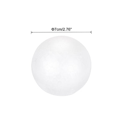 Harfington Foam Balls Round 2.76 Inch Polystyrene Spheres Balls for Party Decoration 5Pcs