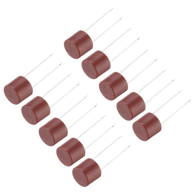 Harfington Uxcell 30 Stück Zylindrische DIP-Montierte Miniatur-Rundlangsame Schmelzsicherung für Elektronikteile PCB LCD-Reparatur, T2.5A 2.5A 250V, Rot