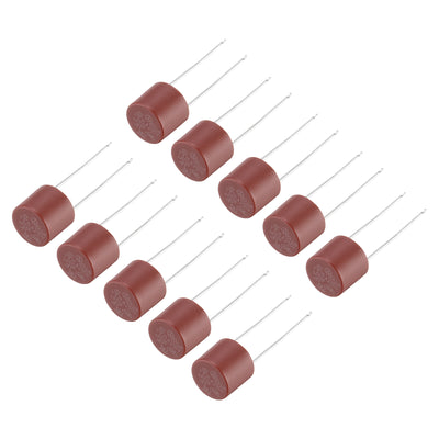 Harfington Uxcell 50 Stück Zylindrische DIP-Montierte Miniatur-Rundlangsame Schmelzsicherung für Elektronikteile PCB LCD-Reparatur, T3.15A 3.15A 250V, Rot