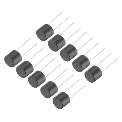 Harfington Uxcell 50 Stück Zylindrische DIP-Montierte Miniatur-Rundlangsame Schmelzsicherung für Elektronikteile PCB LCD-Reparatur, T4A 4A 250V, Schwarz