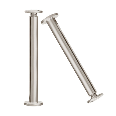 Harfington M5 Binding Barrels and Screws Phillips/Slotted Drive Carbon Steel, Nickel Plated