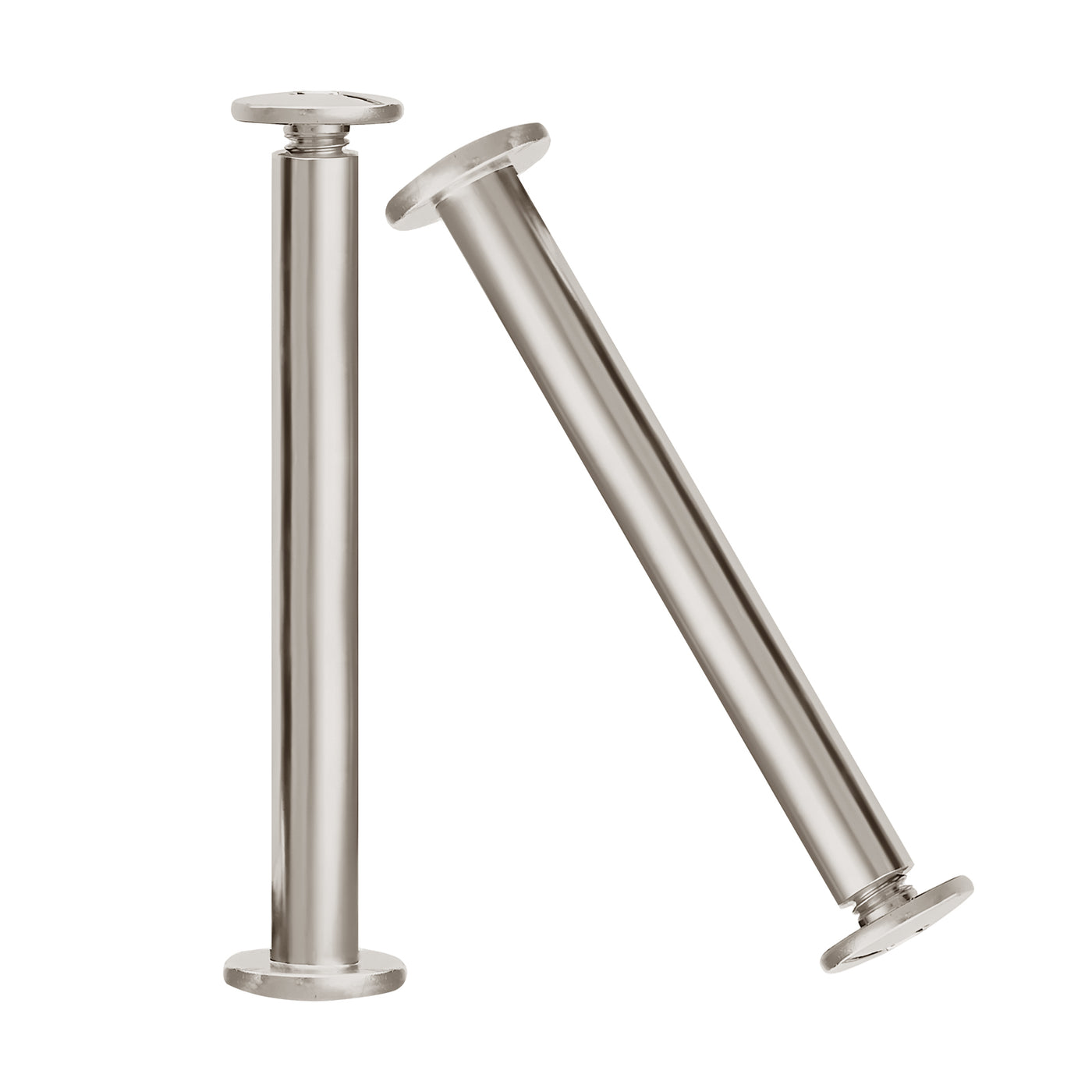 Harfington M5 Binding Barrels and Screws Phillips/Slotted Drive Carbon Steel, Nickel Plated