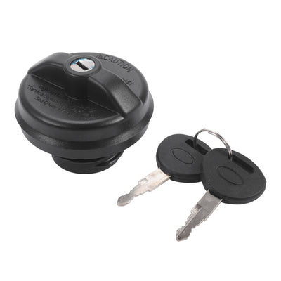 Harfington Plastic Locking Gas Cap Lock Fuel Tank Cap Black Fit for Acura MDX RDX RL with Keys No.97BB9K163BB - Pack of 3