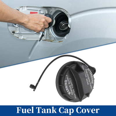 Harfington Plastic Gas Fuel Cap Fuel Tank Cap Black Fit for Hyundai I30 Santa Kona - Pack of 1