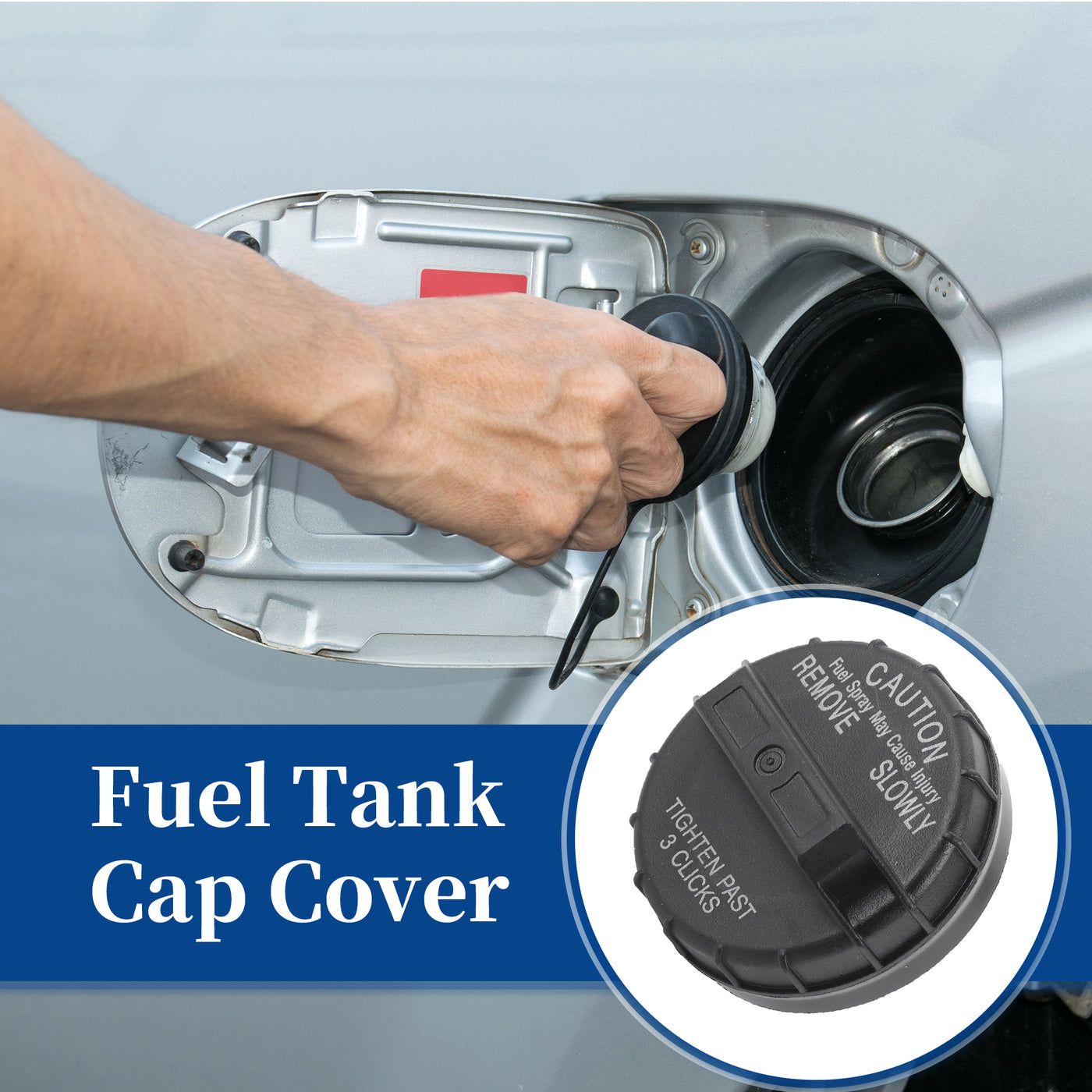 ACROPIX Plastic Gas Fuel Cap Fuel Tank Cap Black Fit for Dodge Caravan Durango Grand No.52102464AA/52102464AB - Pack of 1