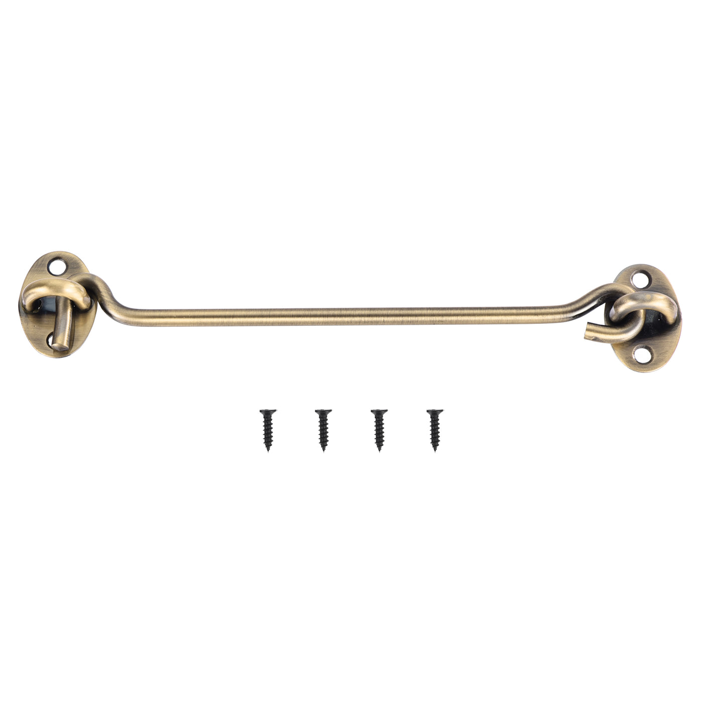 uxcell Uxcell 8 Inch Hook and Eye Latch Barn Door Lock Stainless Steel, Bronze