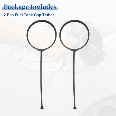 Harfington Fuel Tank Cap Tether Fuel Tank Rope Replacement Fit for BMW X6 2008-2018 No.16117222391/16116756772 - Pack of 2