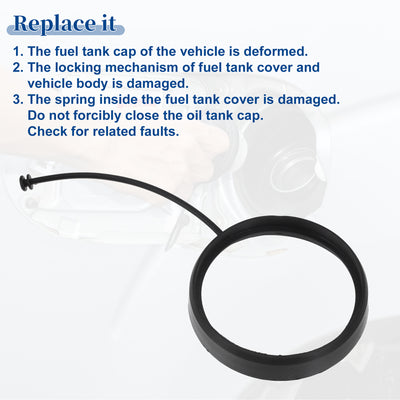 Harfington Fuel Tank Cap Tether Fuel Tank Rope Replacement Fit for Mercedes-Benz C230 2002-2007 No.A2214700605 - Pack of 1