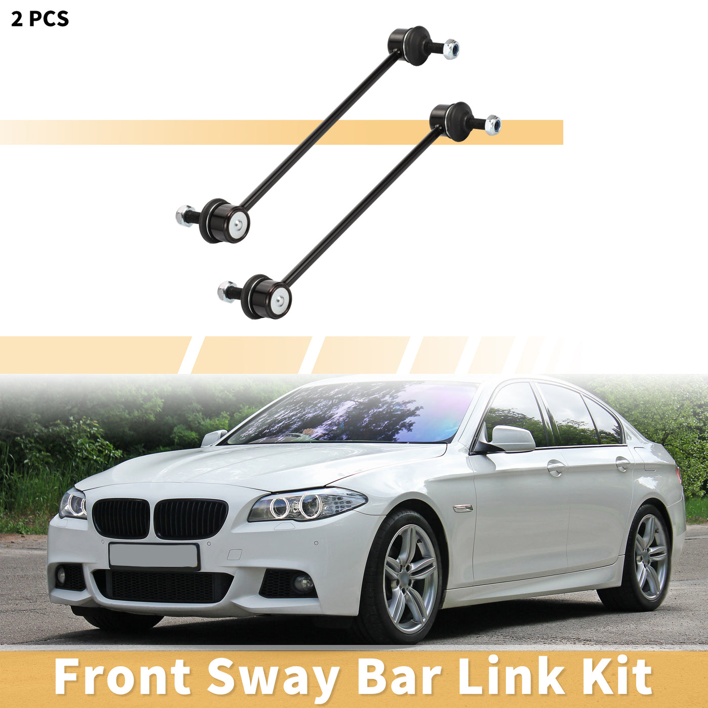 X AUTOHAUX 2pcs Front Sway Bar Links Stabilizer Link Kit for BMW 3 Series 1998-2007 Suspension Kit No.31351095694/31356780847/31356780847