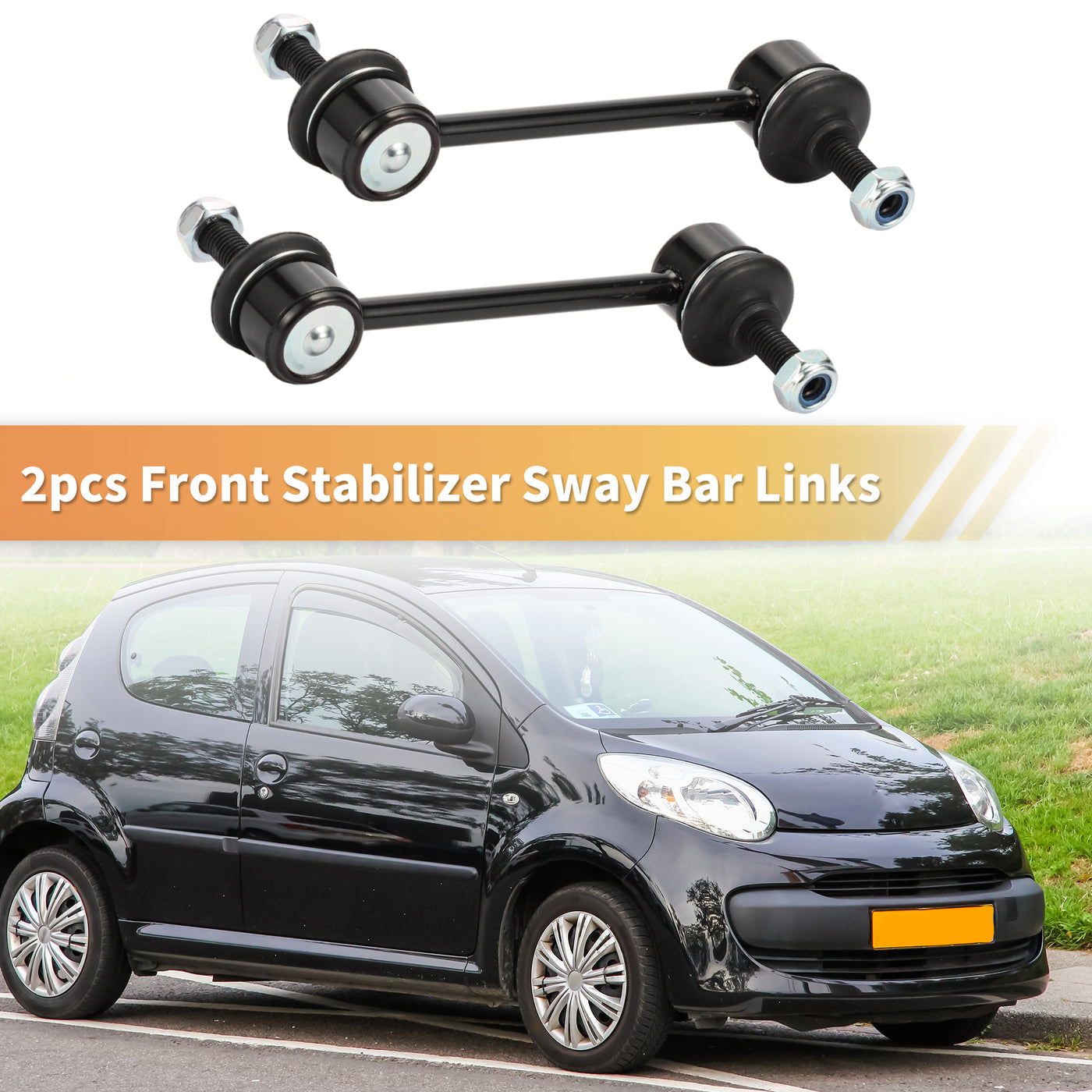 X AUTOHAUX 2pcs Front Sway Bar Links Stabilizer Link Kit for Citroen C5 2008-2020 for Peugeot 407 2004-2020 Suspension Kit No.9651565180