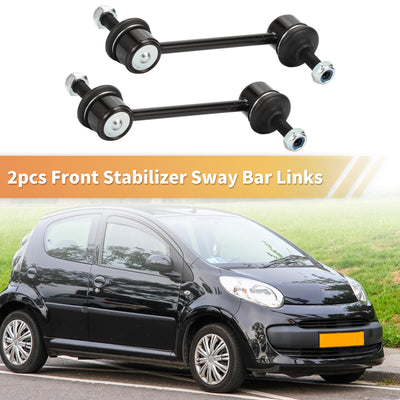 Harfington 2pcs Front Sway Bar Links Stabilizer Link Kit for Citroen C5 2008-2020 for Peugeot 407 2004-2020 Suspension Kit No.9651565180