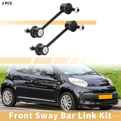 Harfington 2pcs Front Sway Bar Links Stabilizer Link Kit for Citroen C5 2008-2020 for Peugeot 407 2004-2020 Suspension Kit No.9651565180