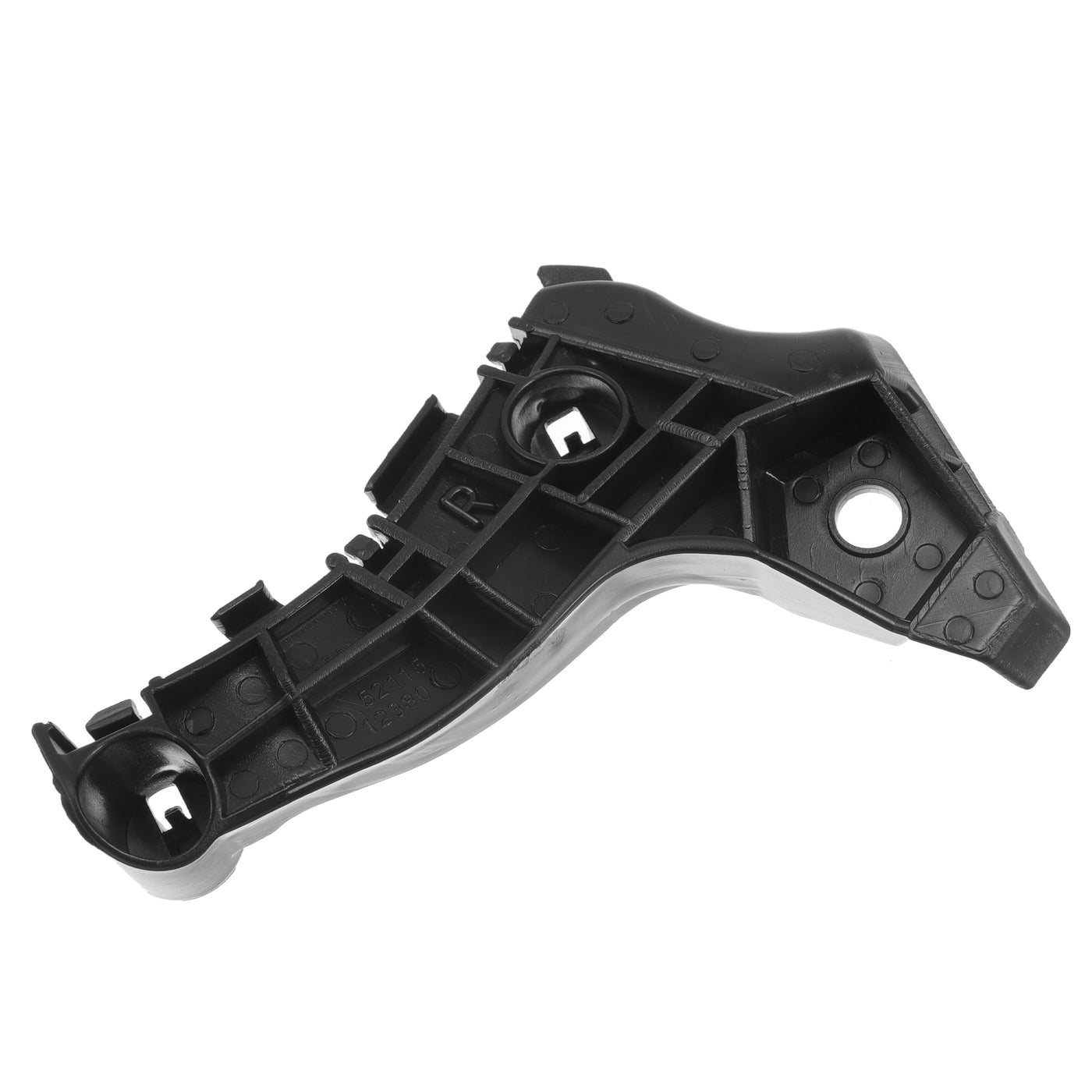 Partuto Bumper Support Bracket No.5211512420 - Right Passenger Side Bumper Bracket - for Toyota Corolla 2004-2006 ABS Plastic Black - 1 Pc