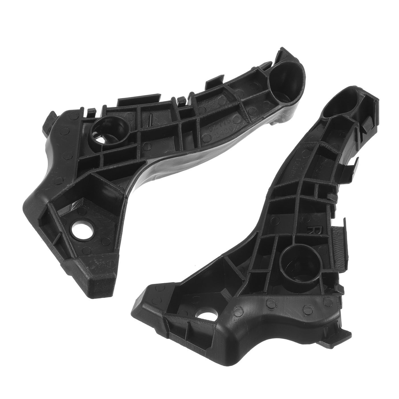 Partuto Bumper Support Bracket No.5211612380/5211512420 - Left Right Side Bumper Bracket for Toyota Corolla 2004-2006 - ABS Plastic Black - 1 Pair