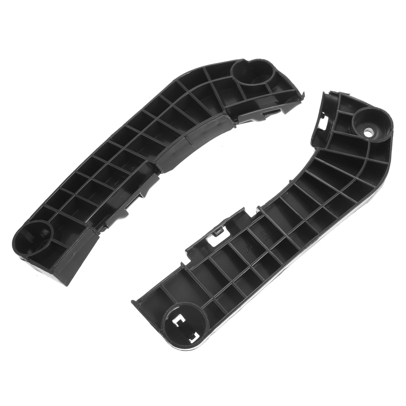 Partuto Bumper Support Bracket No.5253606040/5253506050 - Left Right Side Bumper Bracket for Toyota Camry 2007 - ABS Plastic Black - 1 Pair