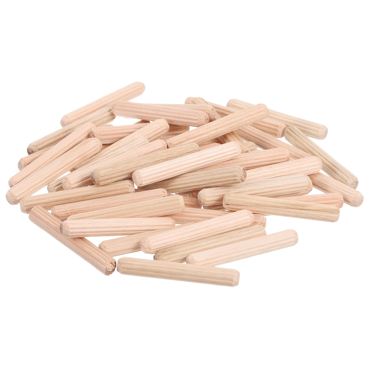 uxcell Uxcell 50 Pcs Wooden Dowel Pins, 6 x 40mm (0.24 x 1.57 Inch) Wood Dowels Rods