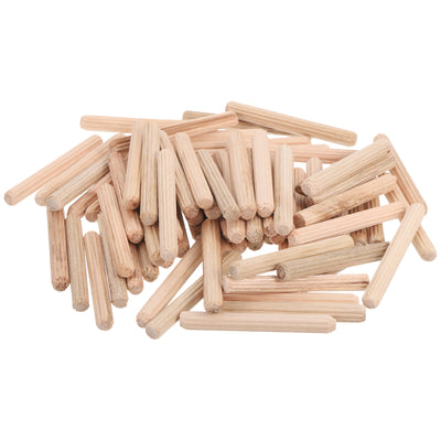 uxcell Uxcell 100 Pcs Wooden Dowel Pins, 6 x 50mm (0.24 x 1.97 Inch) Wood Dowels Rods