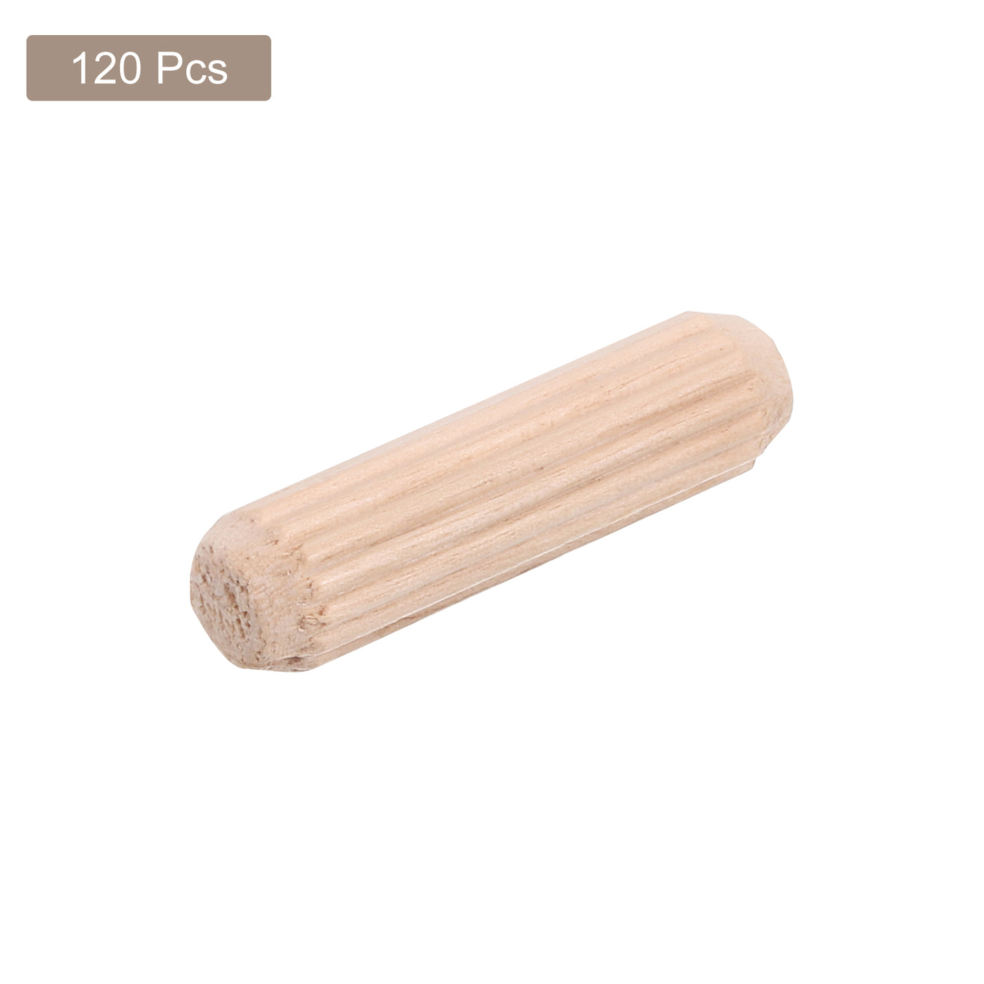 uxcell Uxcell 120 Pcs Wooden Dowel Pins, 8 x 30mm (0.31 x 1.18 Inch) Wood Dowels Rods