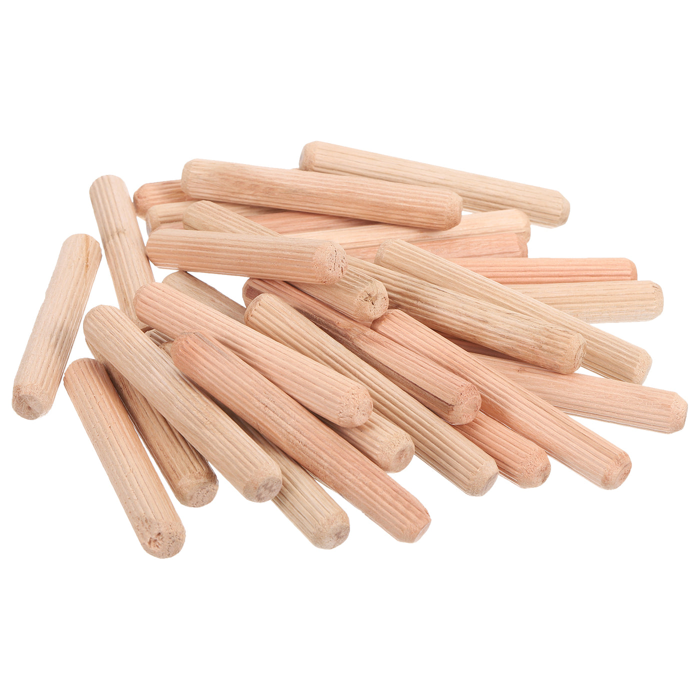 uxcell Uxcell 100 Pcs Wooden Dowel Pins, 10 x 70mm (0.39 x 2.76 Inch) Wood Dowels Rods