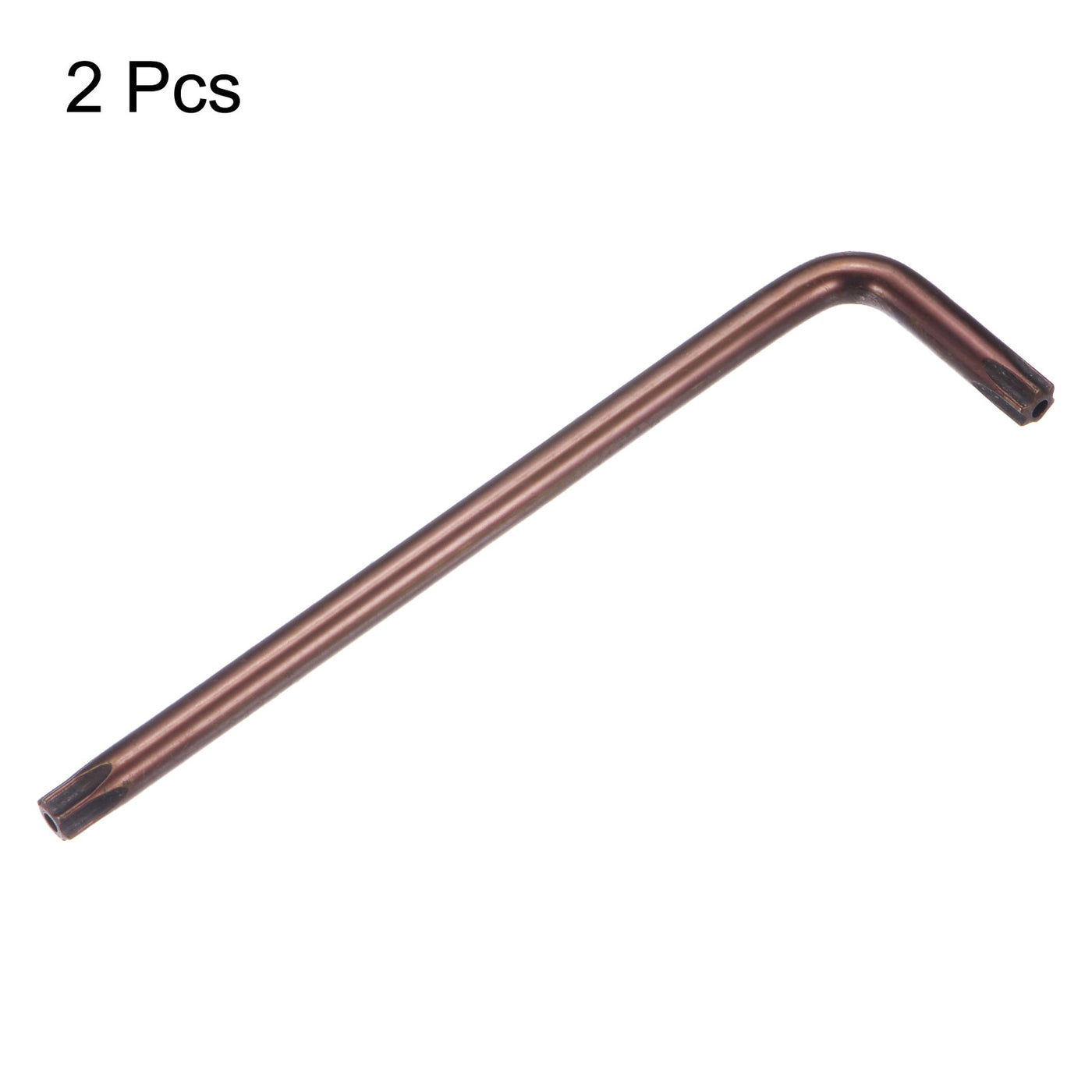 Harfington 2pcs T50 Long Arm Tamper Proof Torx Wrench Star Keys S2 Steel