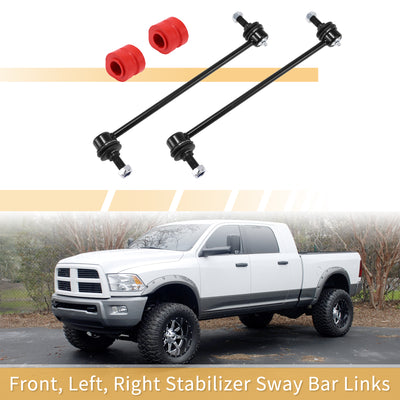 Harfington 1 Set Front Sway Bar Links Stabilizer Link Kit with Bushing for Dodge Grand Caravan Caravan Suspension Kit No.4743024AC/4743024AD/K7258