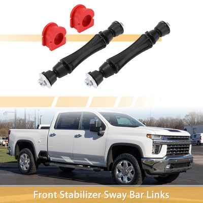 Harfington 1 Set Front Sway Bar Links Stabilizer Link Kit with Bushing for Chevrolet Silverado 1500 Tahoe Suspension Kit No.K700538/15124516/10393679/10395094