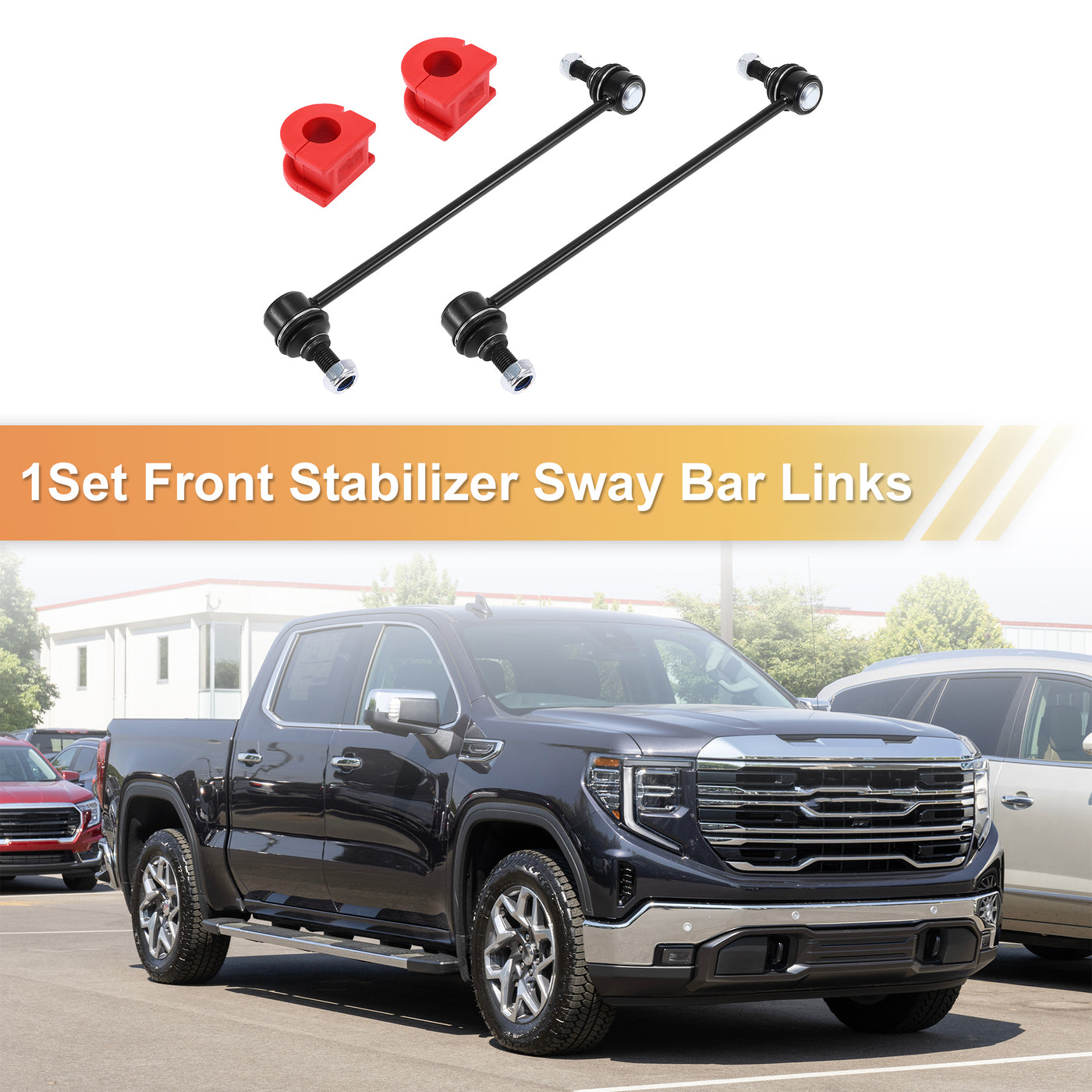 X AUTOHAUX 1 Set Front Sway Bar Links Stabilizer Link Kit with Bushing for GMC Terrain for Chevrolet Equinox Suspension Kit No.15779960/15779961/25918986