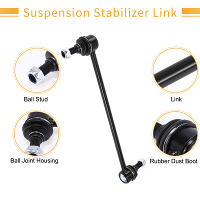 Harfington 1 Set Front Sway Bar Links Stabilizer Link Kit with Bushing for Toyota Sienna 2011-2019 Suspension Kit No.4882008030/4881548070/48815AE030/4881528130