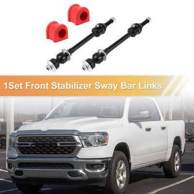 Harfington Front Sway Bar Links Stabilizer Link Kit with Bushings for Ram 1500 Classic 2019-2022 for Ram 1500 2011-2018 Suspension Kit No.5170290AD/52038048