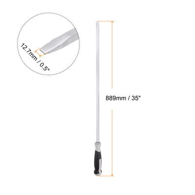 Harfington Slotted Screwdriver 12.7mm Flat Head Impact Demolition Driver W 28" Shank