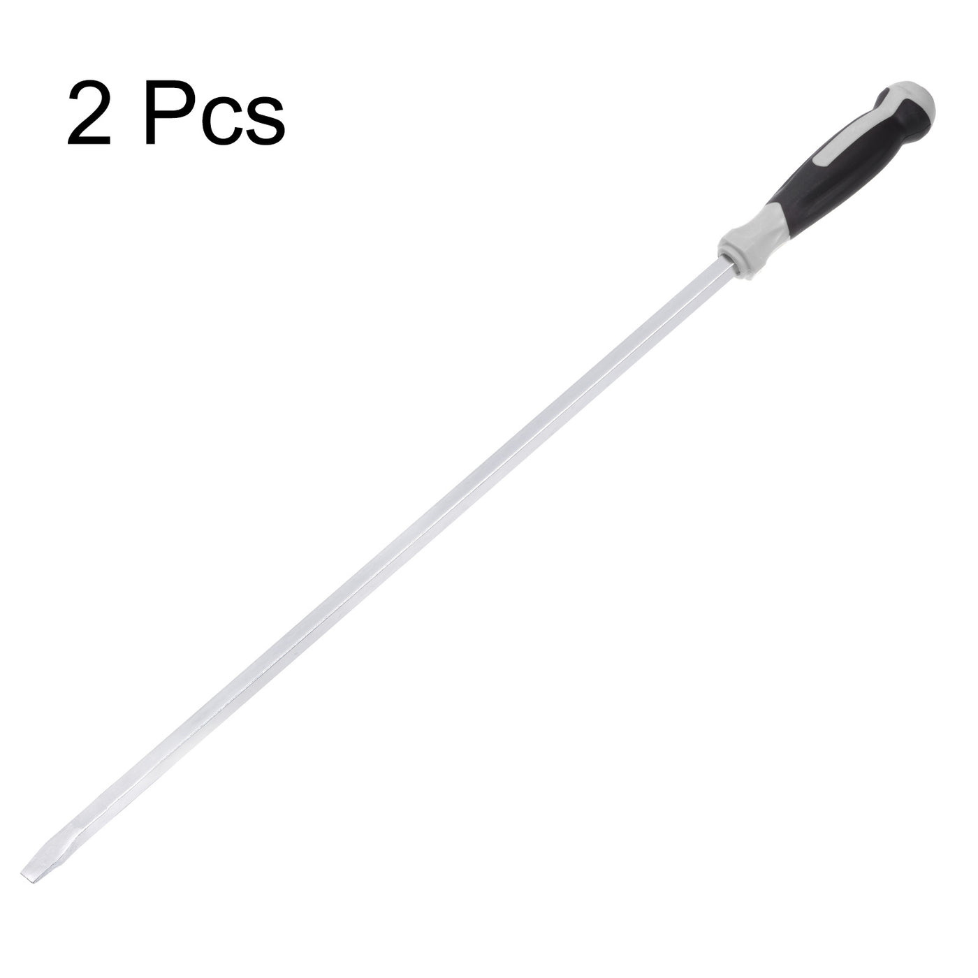 Harfington 2pcs Slotted Screwdriver 12.7mm Flat Head Impact Demolition Driver W 28" Shank