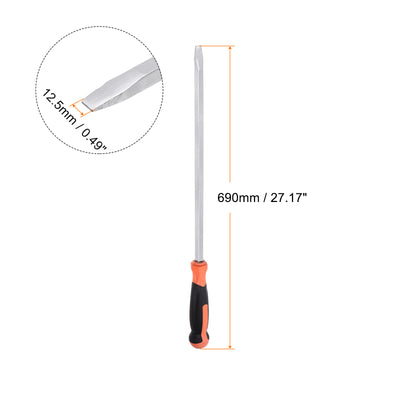 Harfington 2pcs Slotted Screwdriver 12.5mm Flat Head Impact Demolition Driver W 20" Handle