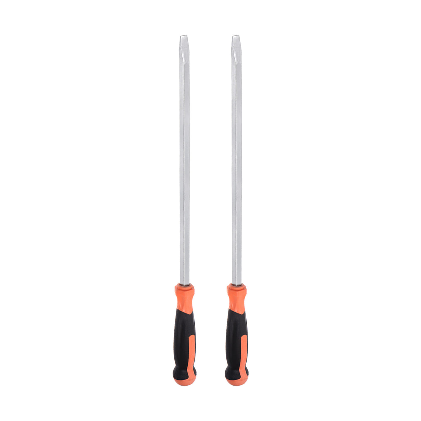 Harfington 2pcs Slotted Screwdriver 12.5mm Flat Head Impact Demolition Driver W 20" Handle